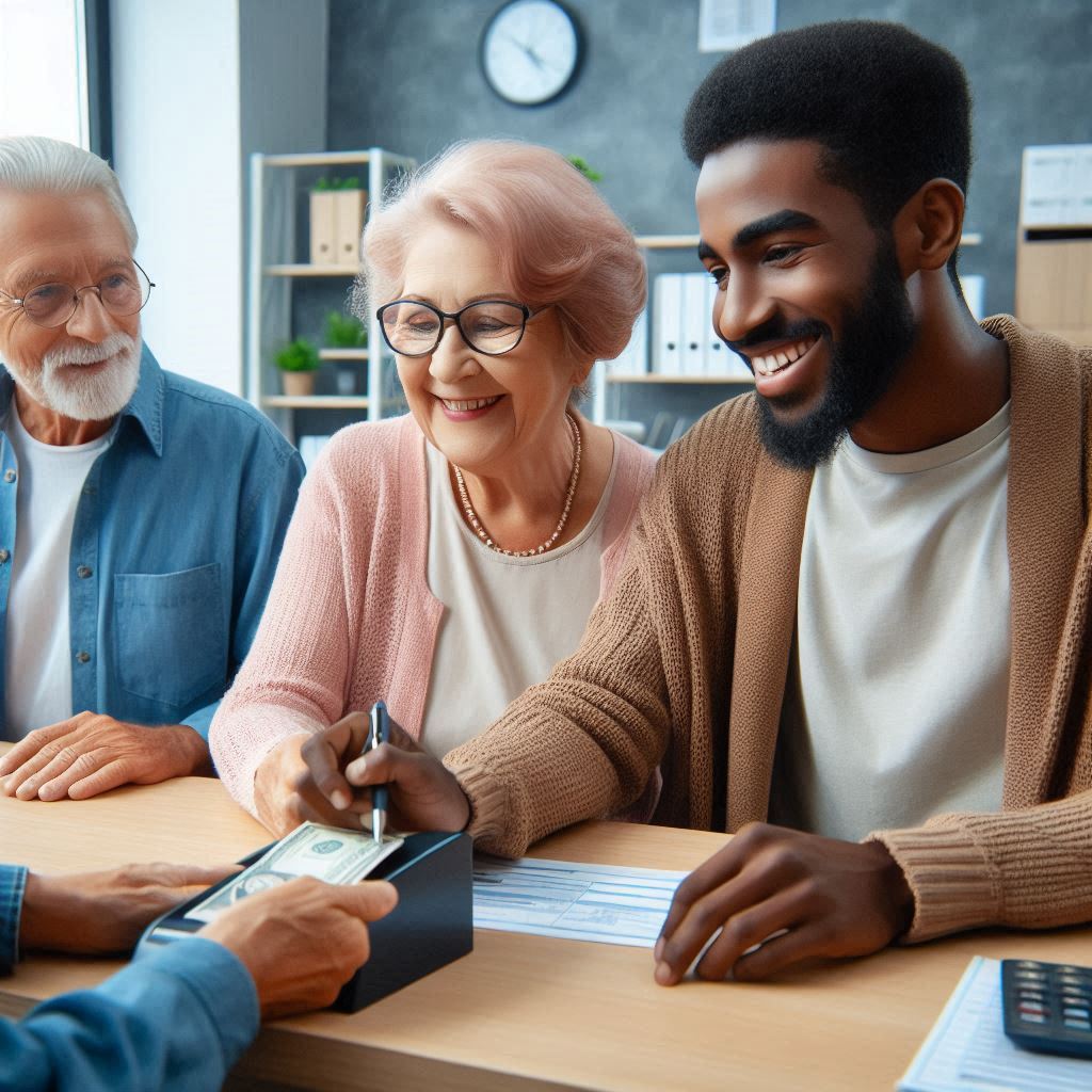 recebendo seu beneficio em um banco BPC